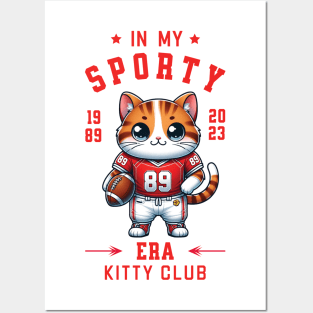 In my sporty era - Cute cat design Posters and Art